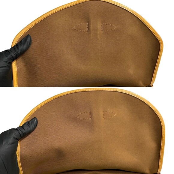 LOUIS VUITTON Authentic Brown Monogram Leather Pochette Shoulder Bag - Picture 7 of 9